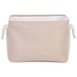 Beliani Mand DARQAB - Beige Polyester -Opbergmeubels Winkel 0865445294384c81a4389b49cd3a88dc