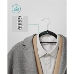 O'DADDY Fluwelen Kleerhangers - 40 Stuks - Antislip - Zwart -Opbergmeubels Winkel 0e0299904a7c4fab811c76c9b4773812