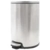 Vuilnisbak/pedaalemmer Zilver 12 Liter 35 Cm Rvs -Opbergmeubels Winkel 1000001996