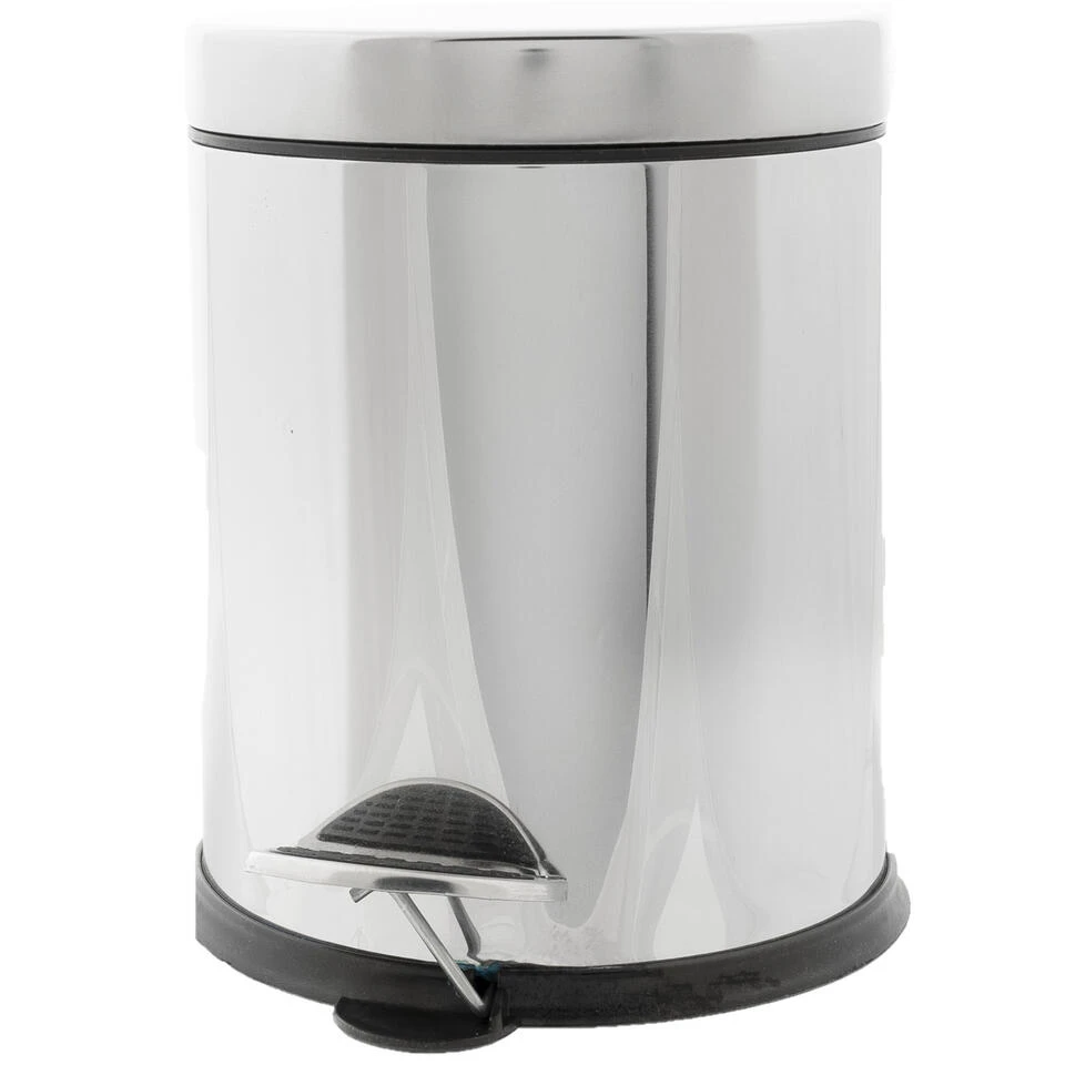Vuilnisbak/pedaalemmer Zilver 3 Liter 24 Cm Rvs 3 Vuilnisbak/pedaalemmer Zilver 3 Liter 24 Cm Rvs