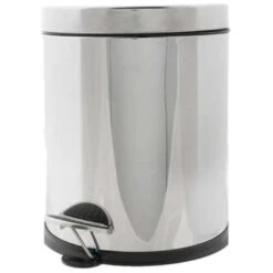 Vuilnisbak/pedaalemmer Zilver 5 Liter 25 Cm Rvs