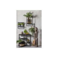 WOOOD Wandrek Verticaal Buiten Febe - Metaal - Zwart - 60x40x20 8 WOOOD Wandrek Verticaal Buiten Febe - Metaal - Zwart - 60x40x20 -Opbergmeubels Winkel 1000018852 0102