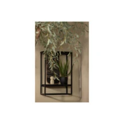 WOOOD Wandrek Verticaal Buiten Febe - Metaal - Zwart - 60x40x20 9 WOOOD Wandrek Verticaal Buiten Febe - Metaal - Zwart - 60x40x20 -Opbergmeubels Winkel 1000018852 0103