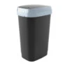 Kis Dual Swing Prullenbak L - 50L - Zwart/grijs 2 Kis Dual Swing Prullenbak L - 50L - Zwart/grijs -Opbergmeubels Winkel 1000023752