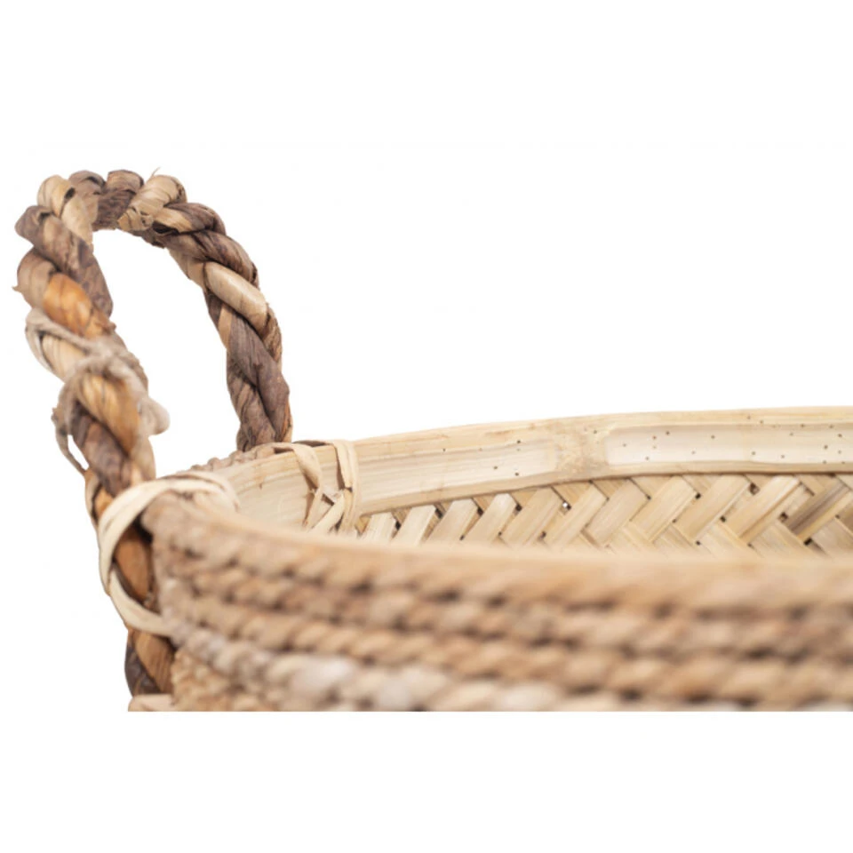 Giga Meubel Basket Bamboe - 34x34x24cm - Naturel - Bamboo Naturel 6 Giga Meubel Basket Bamboe - 34x34x24cm - Naturel - Bamboo Naturel - Afbeelding 4