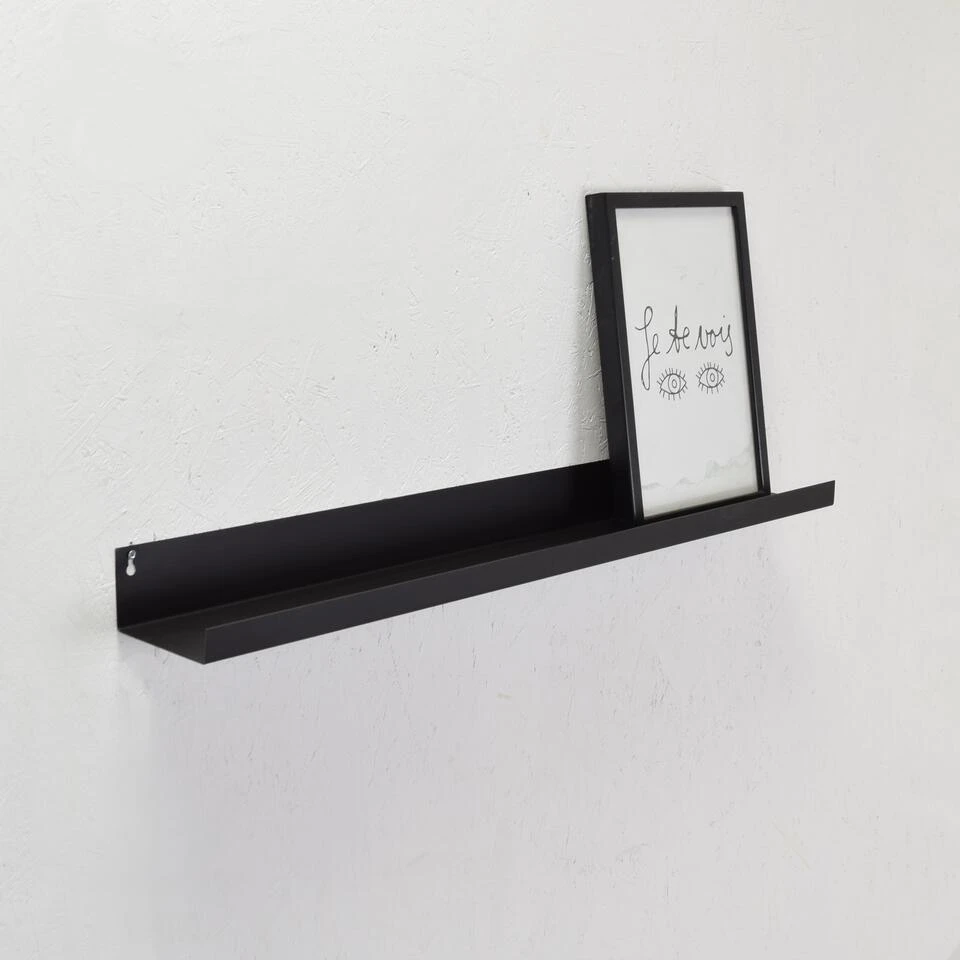 LOFT42 Picca Fotoplank - Metaal - Mat Zwart - 6x80x11 4 LOFT42 Picca Fotoplank - Metaal - Mat Zwart - 6x80x11 - Afbeelding 2