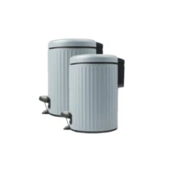 Merkloos Pedaalemmer - Blauw - 3 L - L22 X B16 X H25 Cm -Opbergmeubels Winkel 1000038465 0101