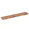 Industriële Wandplank Durris 120 Cm - 20x120x4 Cm - Hout - Bruin -Opbergmeubels Winkel 1000045256