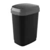 Kis Dual Swing Prullenbak - 10L - Zwart 1 Kis Dual Swing Prullenbak - 10L - Zwart -Opbergmeubels Winkel 1000047951