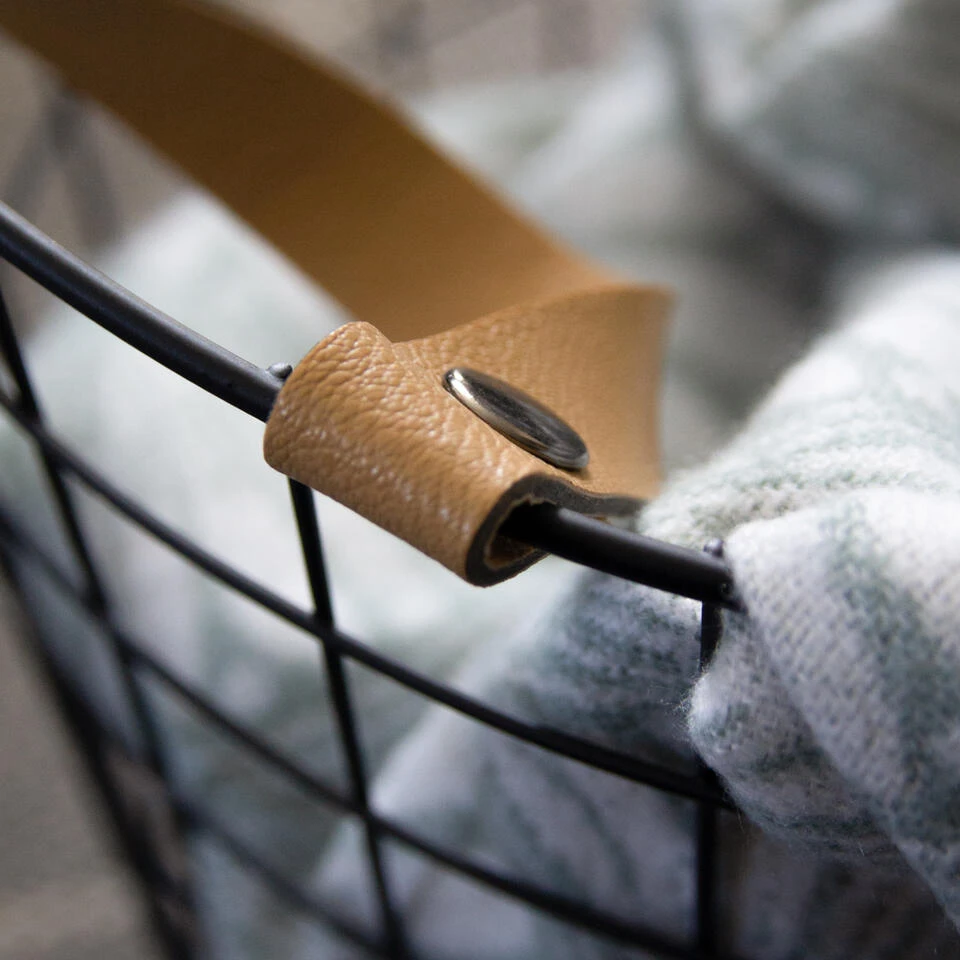 QUVIO Opbergmand Metaal Groot - Zwart 4 QUVIO Opbergmand Metaal Groot - Zwart - Afbeelding 2