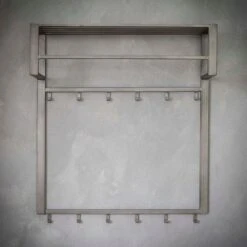 Industriële Kapstok 2x6 - Metaal - Grijs 9 Industriële Kapstok 2x6 - Metaal - Grijs -Opbergmeubels Winkel 1000076578 0103