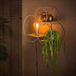 Wietse Wandschap Rond - Metaal - Grijs -Opbergmeubels Winkel 1000076610 0103