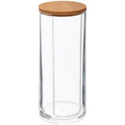 5five Box - Voor Wattenschijfjes - Kunststof-bamboe - 7 X 17 Cm