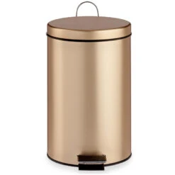 Berilo Pedaalemmer - Metaal - 12L - Goudkleurig - 40 Cm