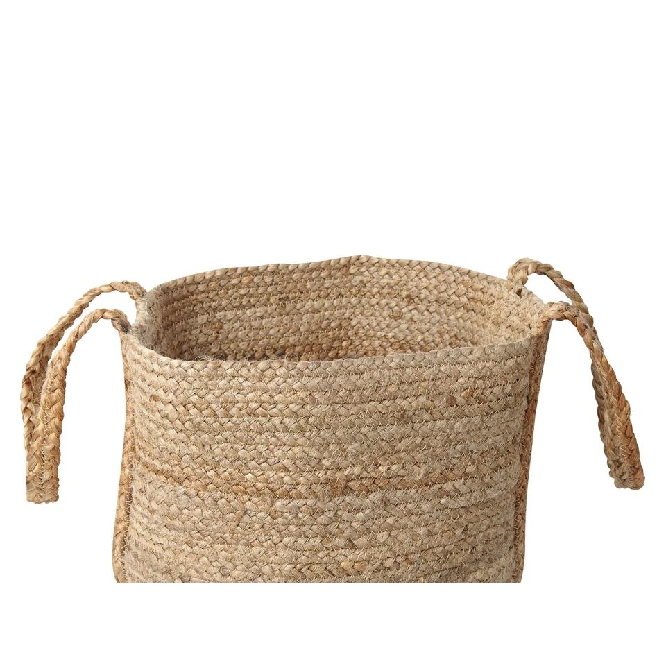 Beliani Mand KORNAK - Natuurlijk Jute 6 Beliani Mand KORNAK - Natuurlijk Jute - Afbeelding 4