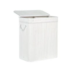 Beliani Mand KALTHOTA - Wit Bamboehout -Opbergmeubels Winkel 1000087122 0104