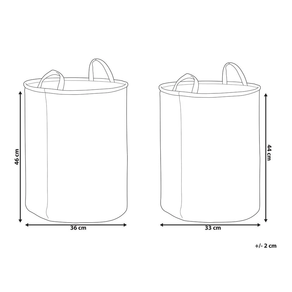 Beliani Mand ARCHA - Wit Polyester 4 Beliani Mand ARCHA - Wit Polyester - Afbeelding 2