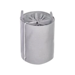 Beliani Mand ARCHA - Grijs Polyester 9 Beliani Mand ARCHA - Grijs Polyester -Opbergmeubels Winkel 1000087694 0104