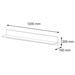 Wandplank Aura 20x120x16 Multikleur -Opbergmeubels Winkel 1000088402 0102