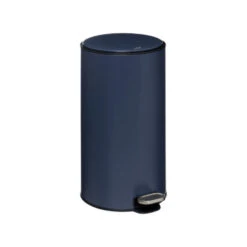 5Five Prullenbak/pedaalemmer - Donkerblauw - Metaal - 30 Liter - 62 Cm