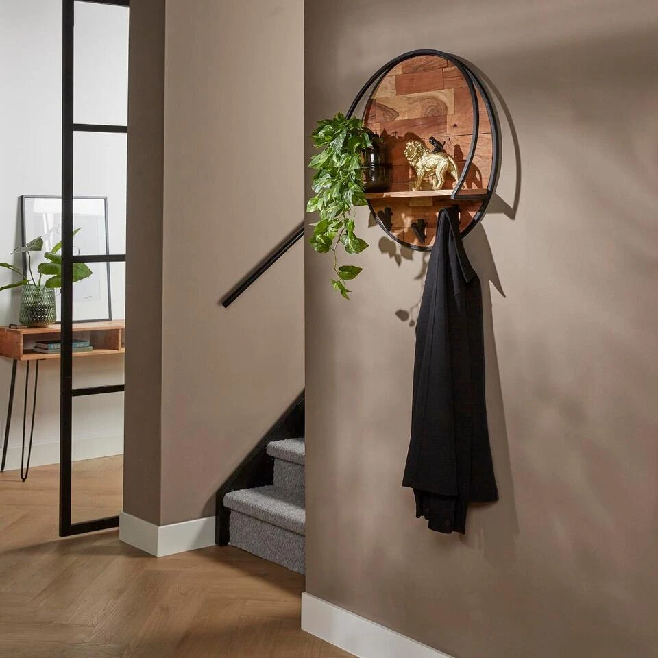 Millie Wandschap Acaciahout - Hout - Bruin 5 Millie Wandschap Acaciahout - Hout - Bruin - Afbeelding 3