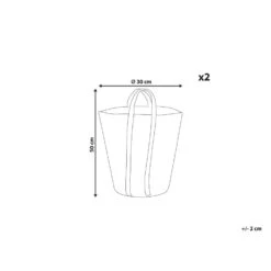 Beliani Mand ORNACH - Natuurlijk Jute 8 Beliani Mand ORNACH - Natuurlijk Jute -Opbergmeubels Winkel 1000095157 0102