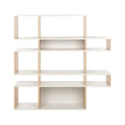 Beliani Boekenkast AMARILO - Lichte Houtkleur Mdf 9 Beliani Boekenkast AMARILO - Lichte Houtkleur Mdf -Opbergmeubels Winkel 1000095895 0103