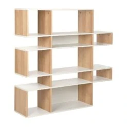 Beliani Boekenkast AMARILO - Lichte Houtkleur Mdf
