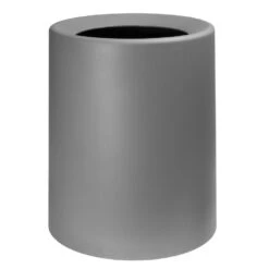 QUVIO Prullenbak Plastic Met Binnenemmer - 12 L - Donker Grijs