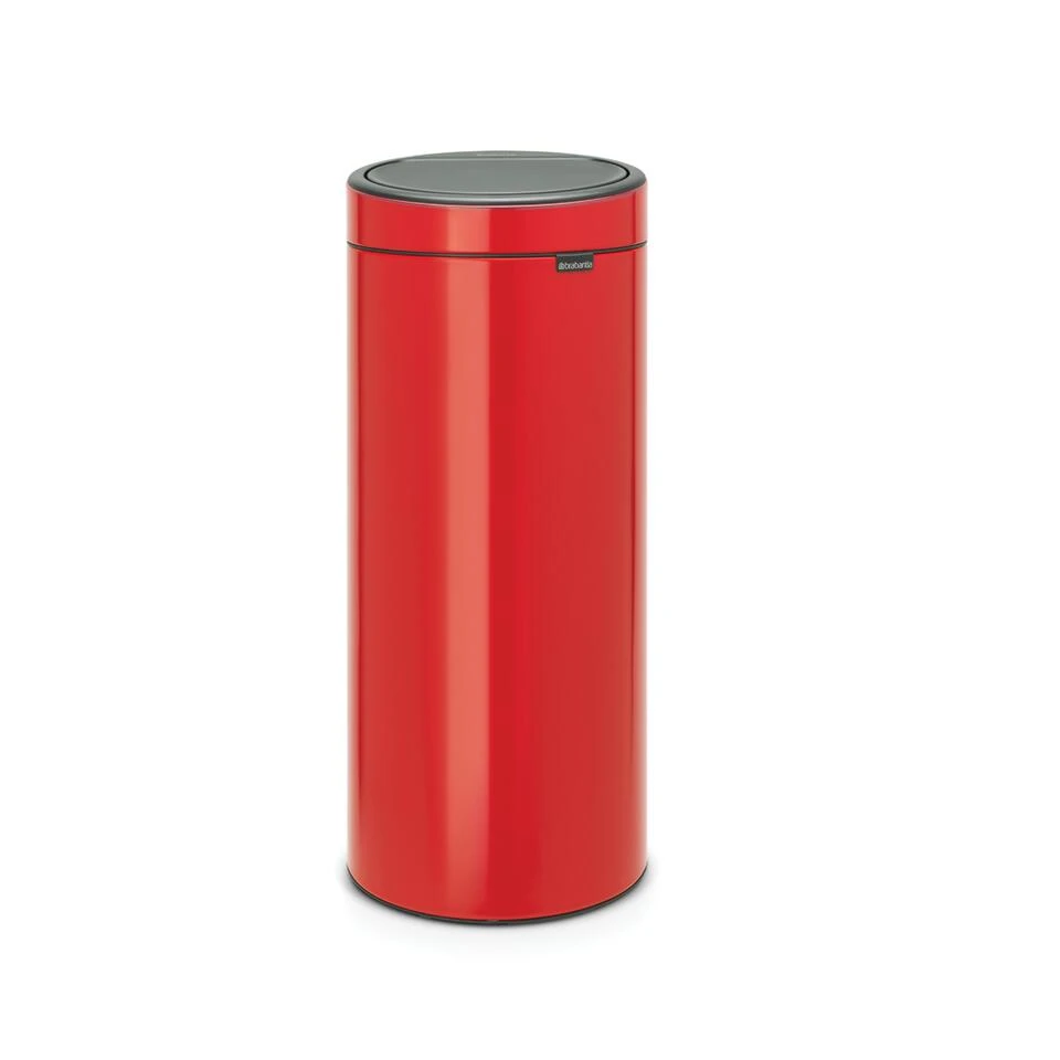 Brabantia Touch Bin Afvalemmer 30 Liter Passion Red 3 Brabantia Touch Bin Afvalemmer 30 Liter Passion Red