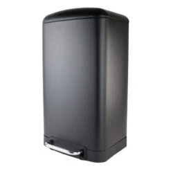 Nordix Pedaalemmer 30L Prullenbak Vuilnisbak Zwart Metaal
