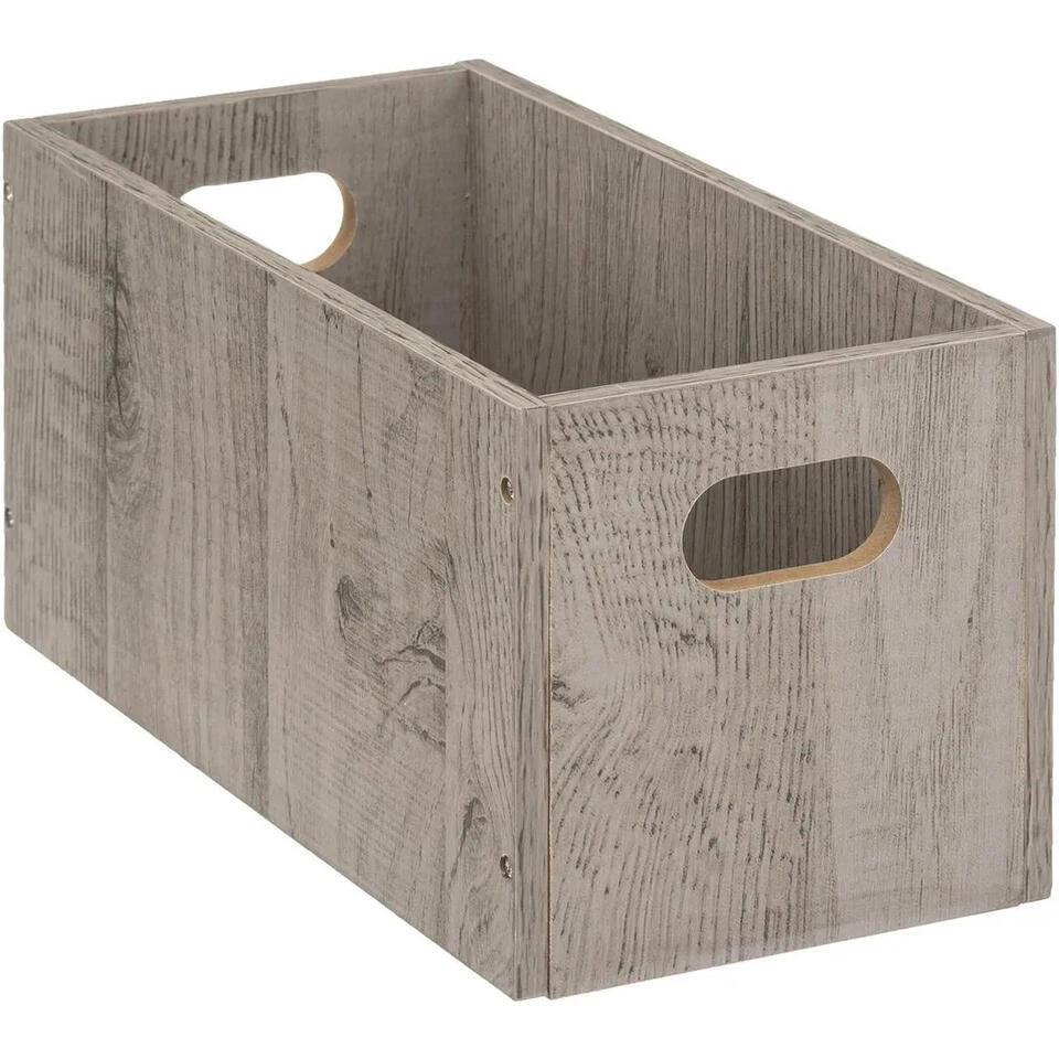 5five Opbergmand Hout - 7L - Grijs - 31 X 15 X 15 Cm 3 5five Opbergmand Hout - 7L - Grijs - 31 X 15 X 15 Cm