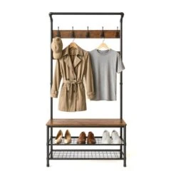 Goliving Kapstok - Garderoberek - Schoenenrek - Staand - Industrieel - XL