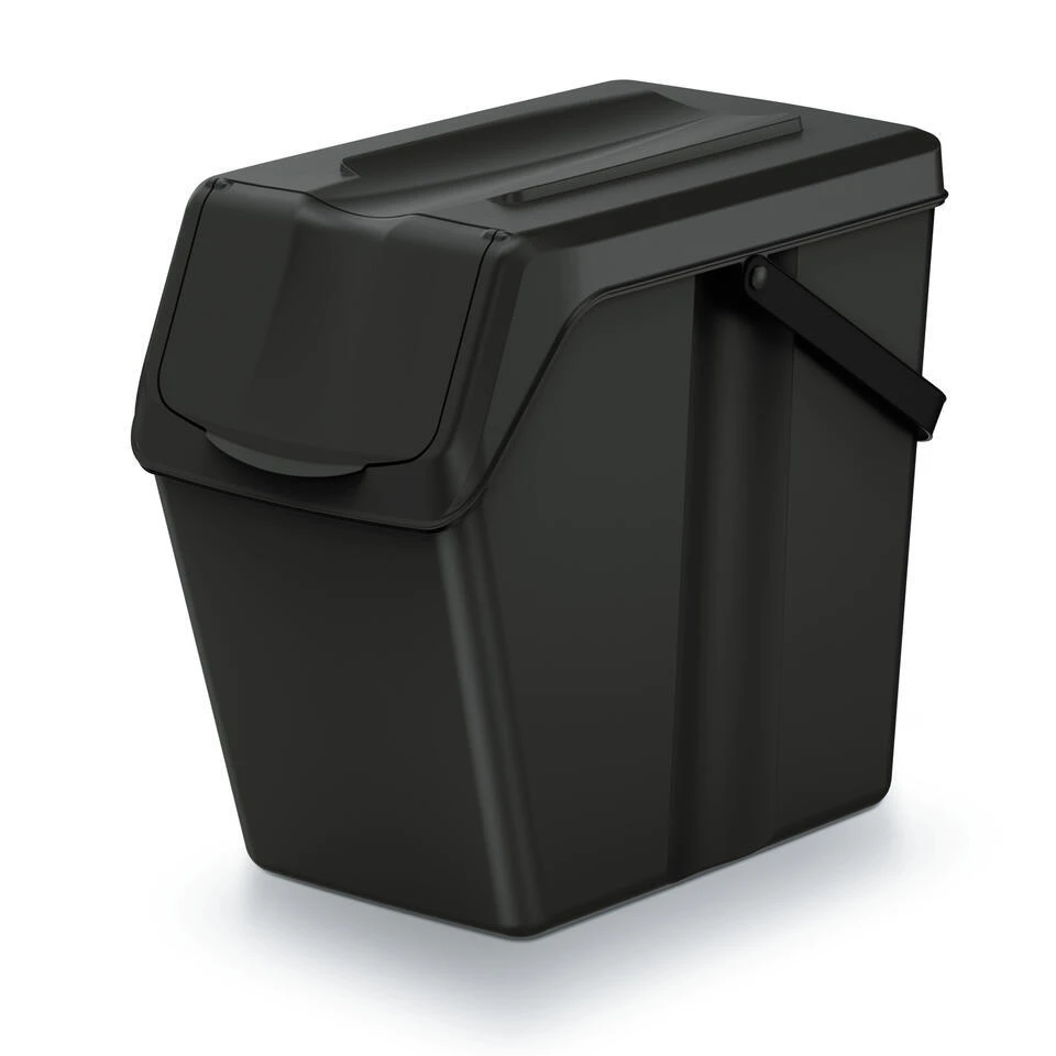 Merkloos Keden Sorteer Afvalbak/emmer - Zwart - 25L - 24 X 40 X 37 Cm 3 Merkloos Keden Sorteer Afvalbak/emmer - Zwart - 25L - 24 X 40 X 37 Cm