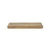 Hoyz Collection - Wandplank Sleek 118cm - Massief Mango Zandkleur -Opbergmeubels Winkel 1000131914