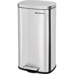 Parya Home RVS Pedaalemmer - 30 Liter - Rechthoekig