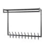 Kapstok Donkergrijs - 20 Haken - 100x27x80cm - Roede -Opbergmeubels Winkel 1000162377
