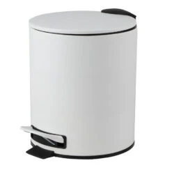 Urban Living Pedaalemmer Toulon - Ivoor Wit - 5L - Metaal