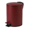 Urban Living Pedaalemmer Toulon - Donkerrood - 3L - Metaal -Opbergmeubels Winkel 1000163601