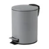 Merkloos Urban Living Pedaalemmer Toulon - Betongrijs - 3 Liter - Metaal -Opbergmeubels Winkel 1000163612