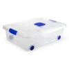 Merkloos Plasticforte Opslagbak Met Deksel - 1x - 31L - 62 X 45 X 18 Cm -Opbergmeubels Winkel 1000171437