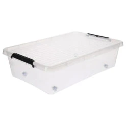 5Five Opbergkist Met Deksel - Clip Box - 29L - 39x39x26 Cm
