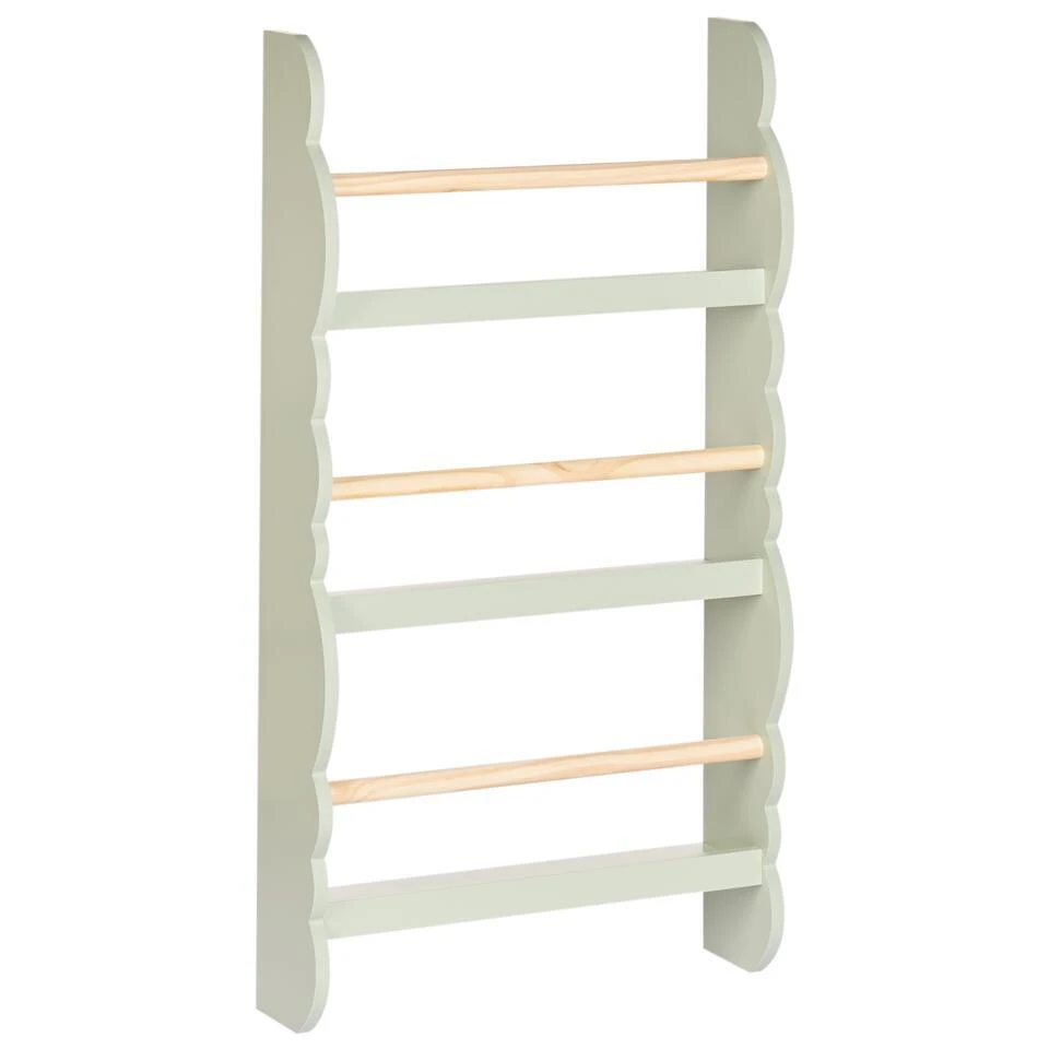 RIGOLET - Wandboekenplank - Lichtgroen - MDF 3 RIGOLET - Wandboekenplank - Lichtgroen - MDF