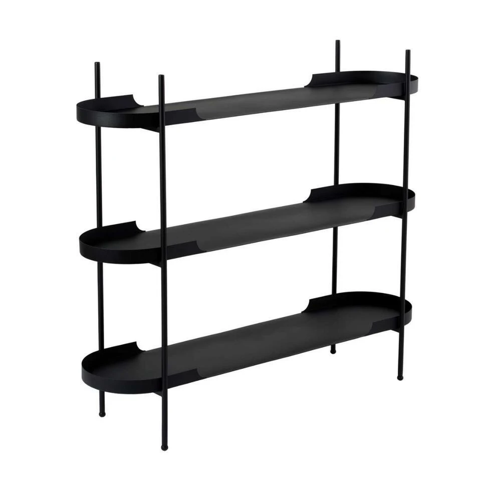 CALICOSY - Rek BLAIR - Zwart - 105x120x34 Cm 3 CALICOSY - Rek BLAIR - Zwart - 105x120x34 Cm