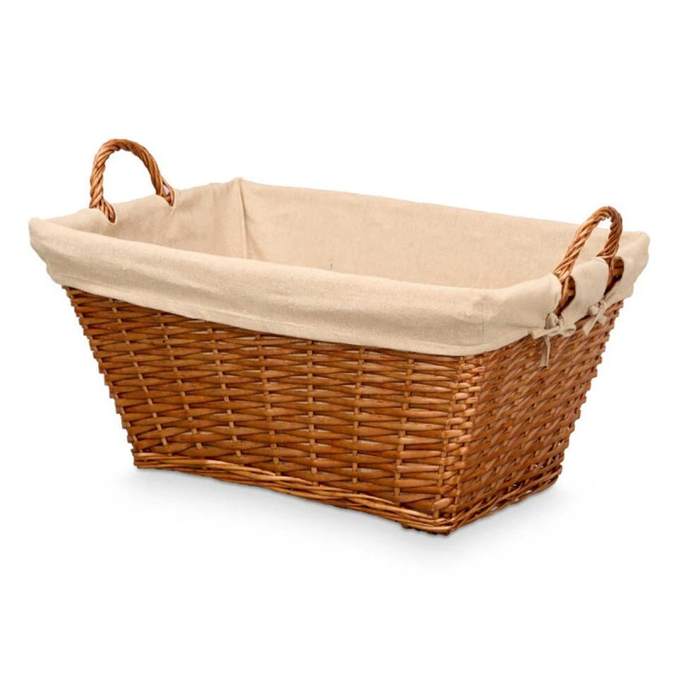 Merkloos Rieten Opberg Mand - Gevlochten Riet - Bruin - 65 X 43 X 35 Cm 3 Merkloos Rieten Opberg Mand - Gevlochten Riet - Bruin - 65 X 43 X 35 Cm