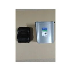 Merkloos Prullenbak - Zilver Met Zwart - 9 L 5 Merkloos Prullenbak - Zilver Met Zwart - 9 L -Opbergmeubels Winkel 1143615607 0101