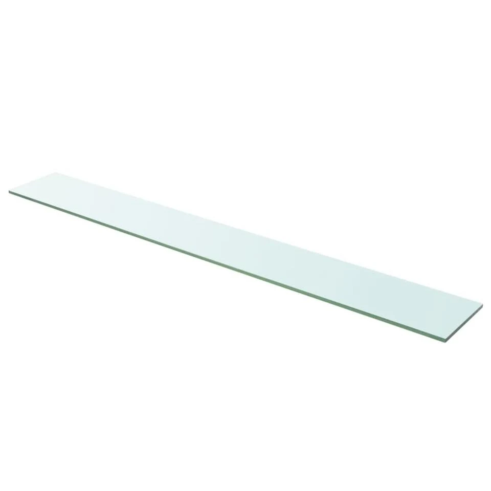 VidaXL Wandschap Transparant 110x15 Cm Glas 3 VidaXL Wandschap Transparant 110x15 Cm Glas