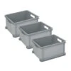 Curver Unibox Classic Opbergbox L - 3x30L - 43x35x23,5cm - Grijs -Opbergmeubels Winkel 1237137916
