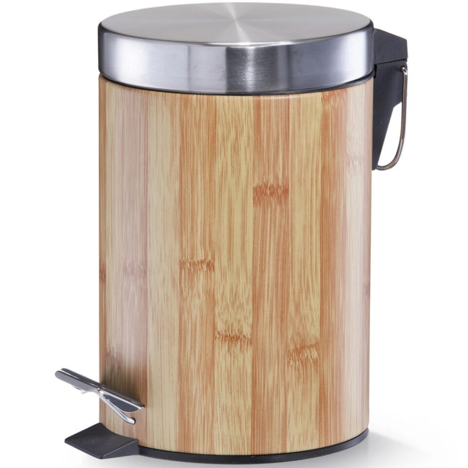 Zeller Pedaalemmer - Houtprint - 3 L - 26 Cm 3 Zeller Pedaalemmer - Houtprint - 3 L - 26 Cm