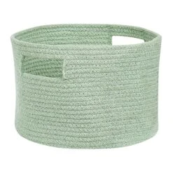 Beliani Mand CHINIOT - Groen Katoen -Opbergmeubels Winkel 13e1e2517c734a7eb046e407b278a0fb